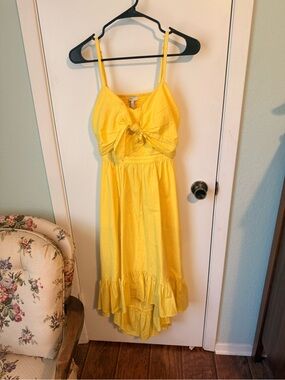 Joie Bright Yellow Tie-Front Sundress